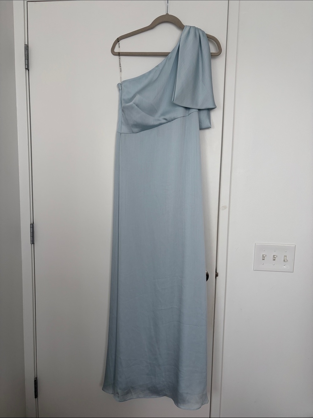 Sachin & Babi One-Shoulder Light Blue Evening Dress